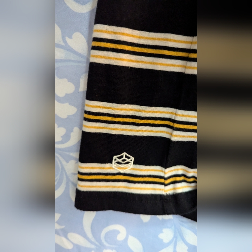 Yellow White Black Striped Tee - Picture 7 of 7